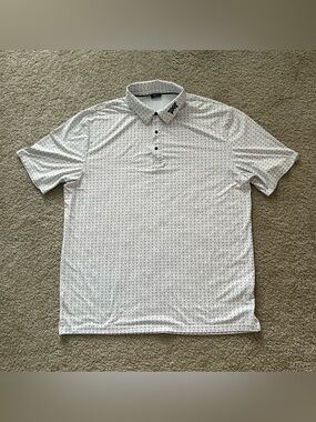 PXG Parsons Xtreme Polo Mens XL 1/4 Snap Geometric Golf Activewear Athletic